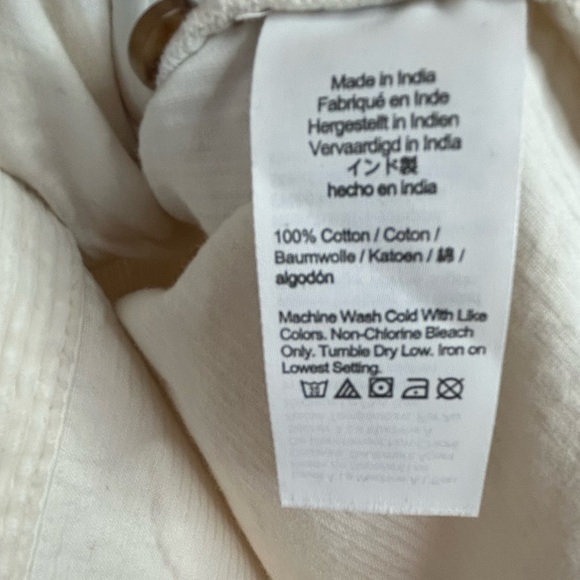 MADEWELL Mini Shirtdress, Corduroy, White/Cream, XXS - Picture 13 of 13